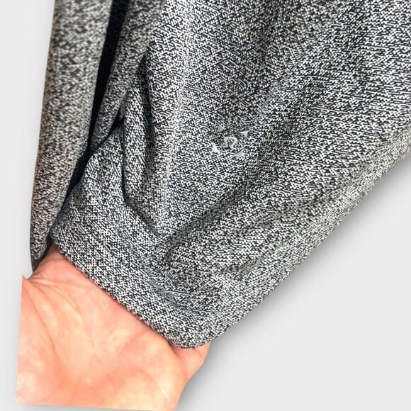 Lululemon Metal Vent Tech Hoodie M Black White Swiftly EUC Men Logo Hood Active - Picture 7 of 8